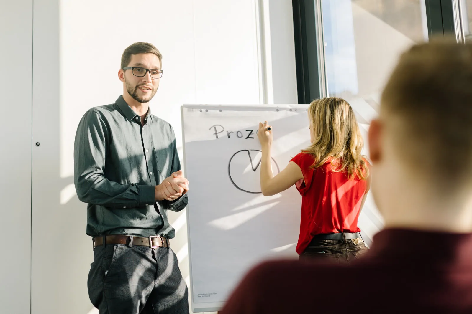Workshop at the flip chart: mapping processes together